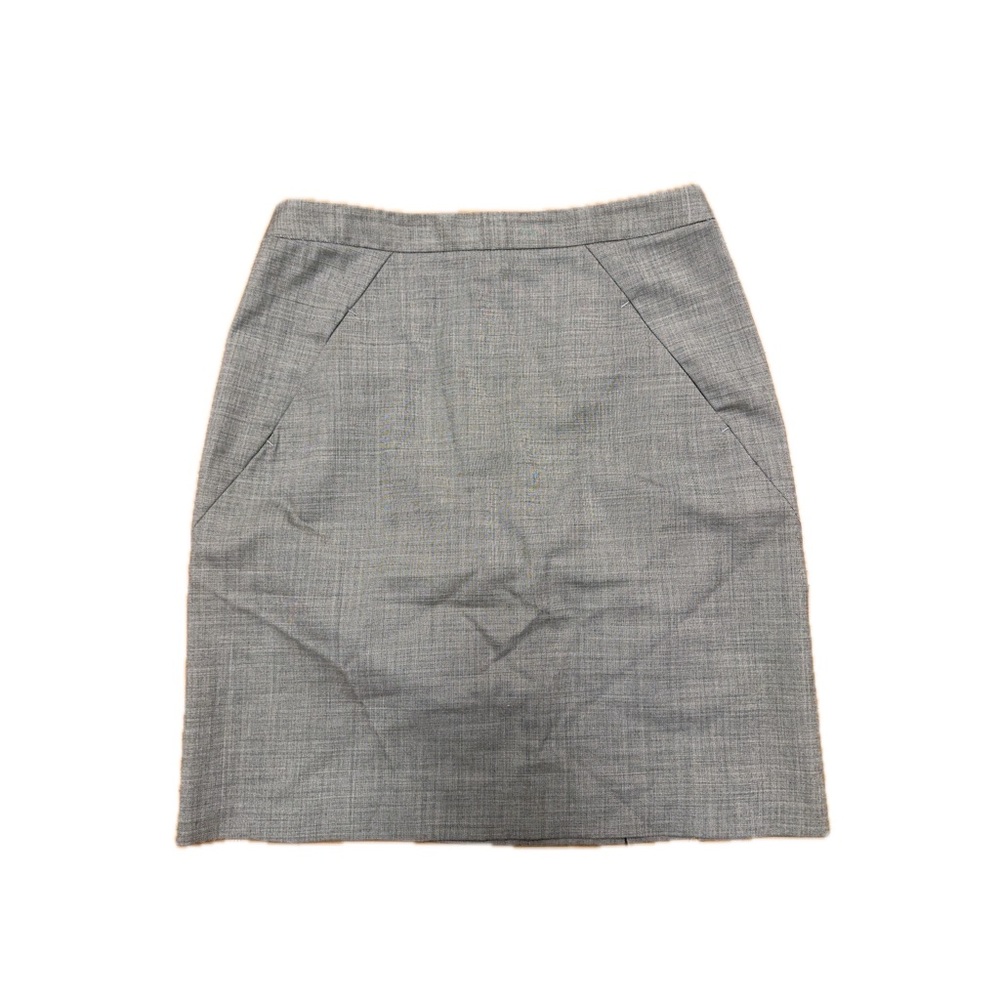 Theory Women's Charcoal Wool Pencil Skirt